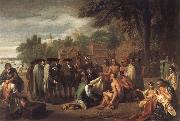 Benjamin West Penn-s Treaty with the Indians oil painting reproduction